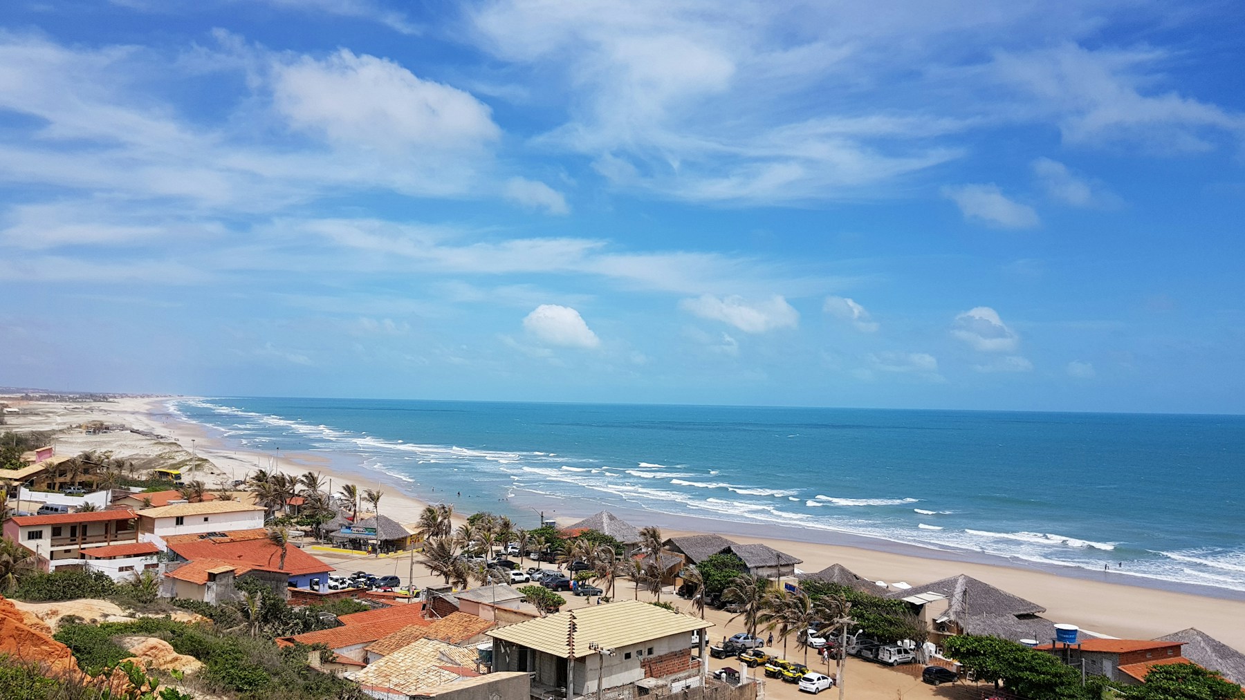 Fortaleza — vista aérea das praias do Ceará